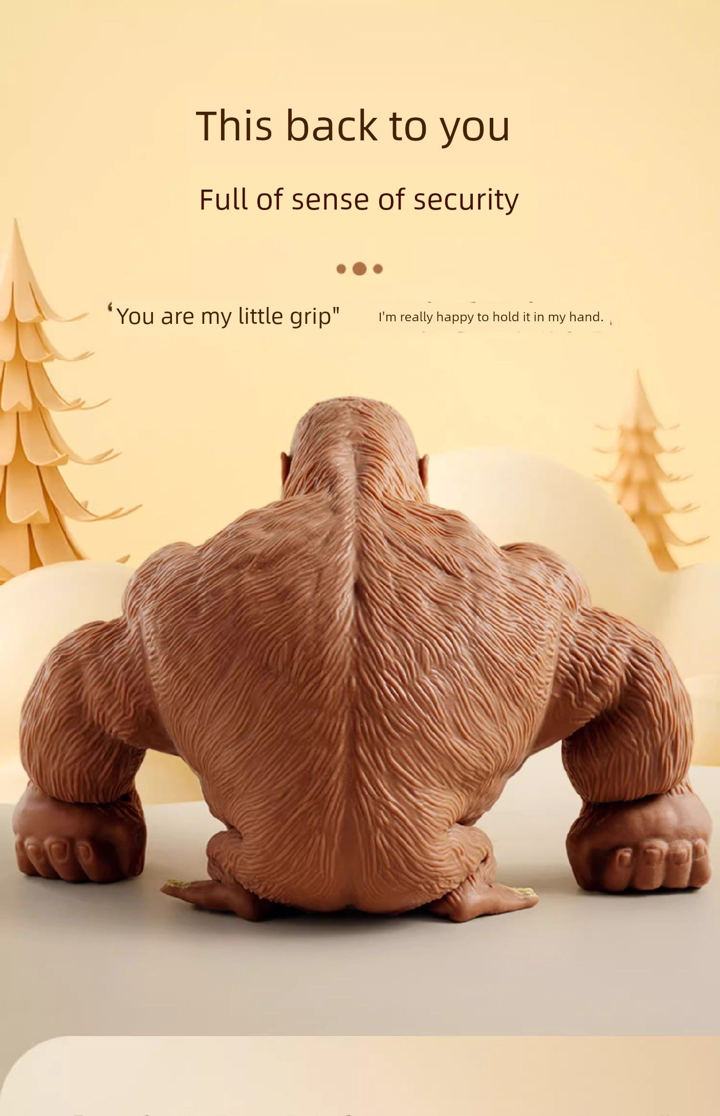 Internet Celebrity Funny Fun Pressing Vent Toy Gorilla RISE DEFENSE SYSTEMS.AI PRODUCTS