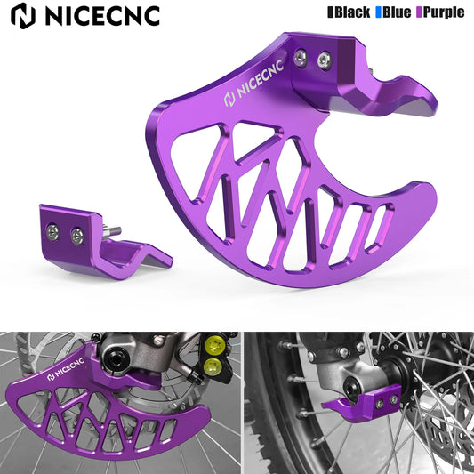 NICECNC Electric Dirt Bike Front Brake Disc Guard Front Fork Lower Leg Cover Kit For Surron Light Bee X S L1E Segway X160 X260 RISE DEFENSE SYSTEMS.AI PRODUCTS