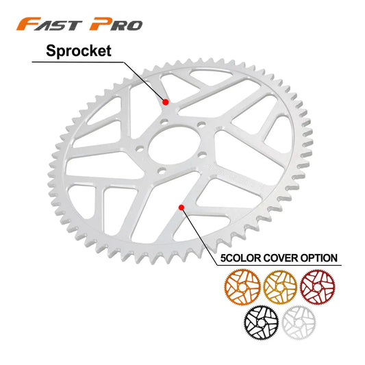 Motorcycle 7075 Aluminum Alloy 58T 62T Chain Sprocket For Sur-Ron Light Bee S X For Segway X160 X260 For Talaria Sting Dirt Bike RISE DEFENSE SYSTEMS.AI PRODUCTS