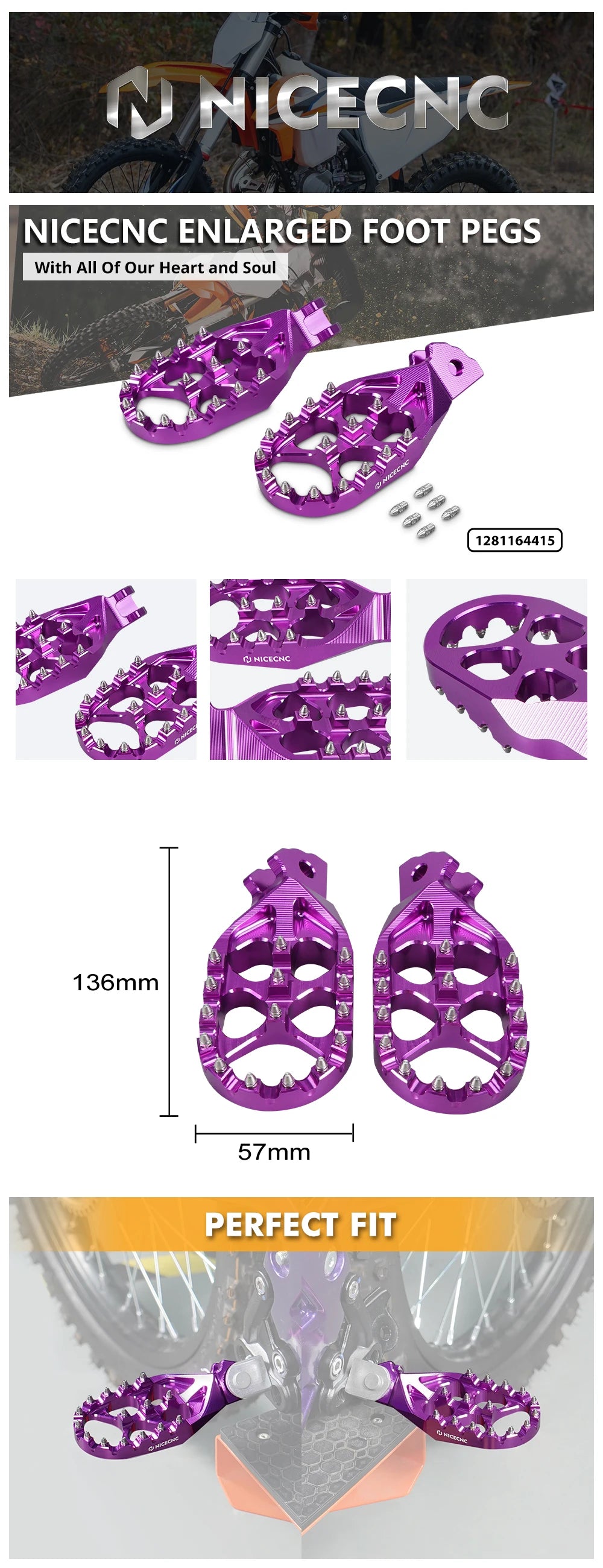 For Sur-Ron Light Bee X S L1E Surron Electric Dirt Bike Enlarged Foot Pegs Footrest Footpegs For Segway X160 X260 2024 2023 2022 RISE DEFENSE SYSTEMS.AI PRODUCTS