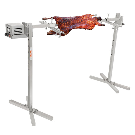 VEVOR Electric BBQ Rotisserie Grill Kit Heavy Duty Grilling Kit, Automatic Motor and Height Adjustable Universal Roaster Stand RISE DEFENSE SYSTEMS.AI PRODUCTS