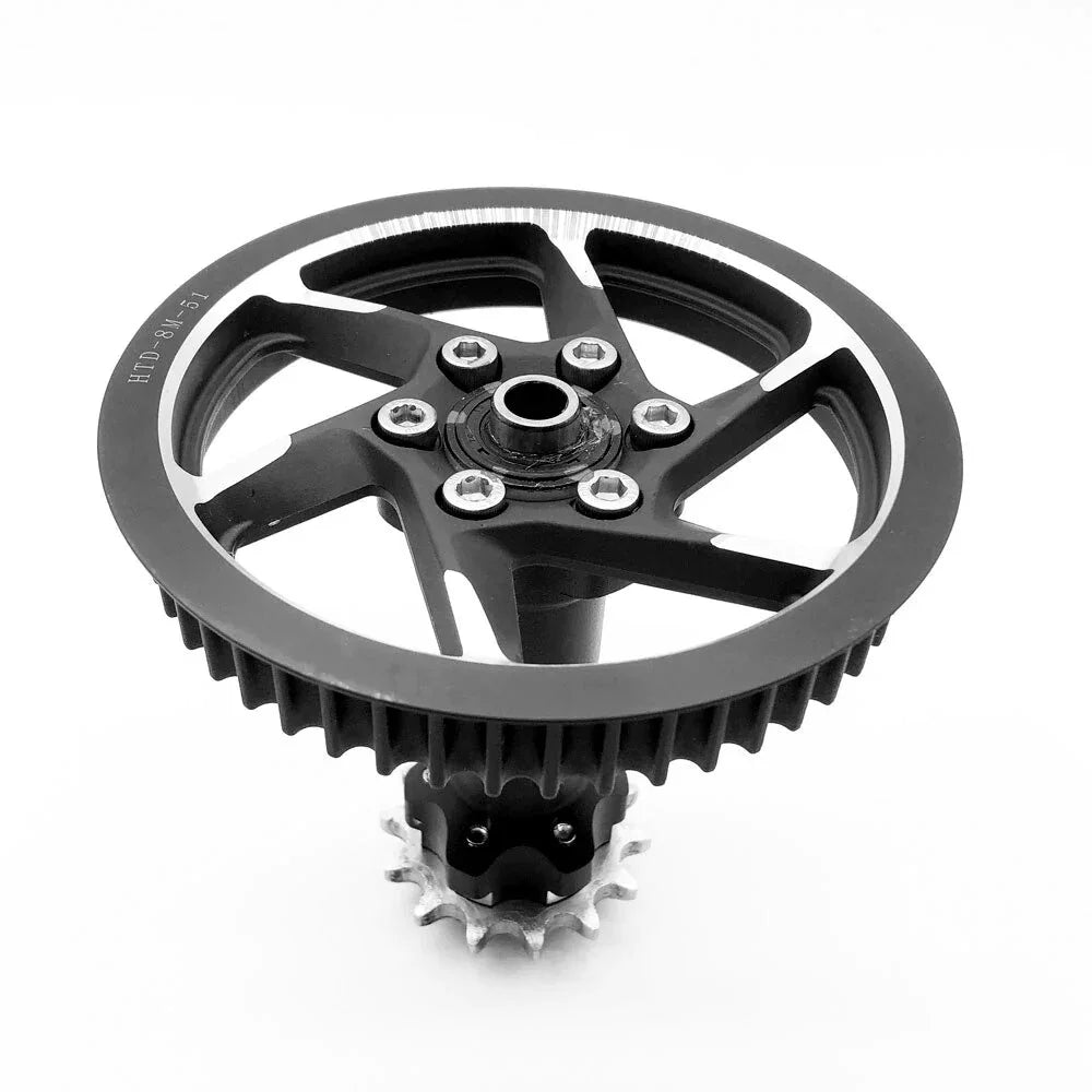 SUR-RON Light bee X OEM Original Axis Parts LIGHT BEE MID DRIVE SHAFT ASSEMBLY LBX Mid shaft bush Pulley Parts RISE DEFENSE SYSTEMS.AI PRODUCTS