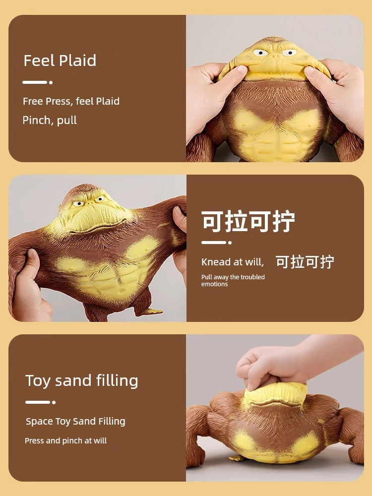 Internet Celebrity Funny Fun Pressing Vent Toy Gorilla RISE DEFENSE SYSTEMS.AI PRODUCTS