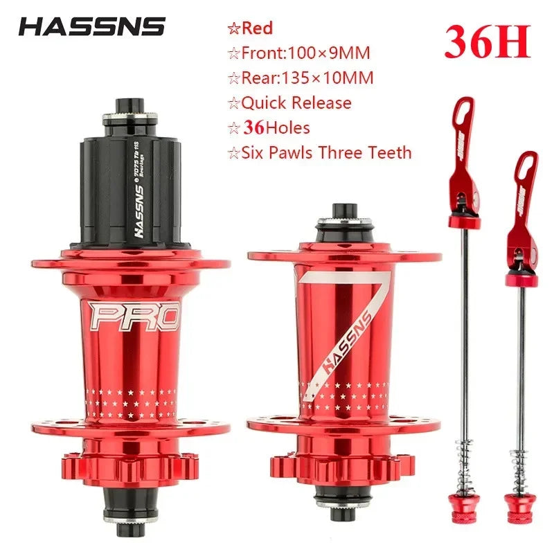 HASSNS Cube Pro 7 Cube Arc 32 36 Hole MTB Bearing Bike Rear Hub Quick Release 32H 36H Four Palin 7 8 9 10 11 12 Speed 6 Pawl Hub RISE DEFENSE SYSTEMS.AI PRODUCTS