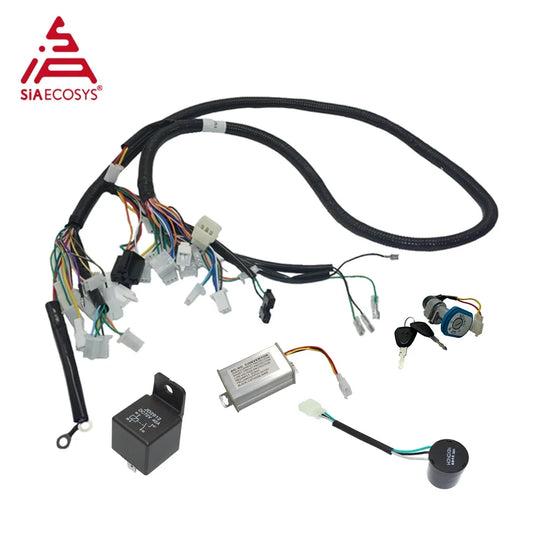 SiAECOSYS Vehicle Wiring Harness for Fardriver Hall/Encoder Controller Electric Bike Controller and Display System RISE DEFENSE SYSTEMS.AI PRODUCTS