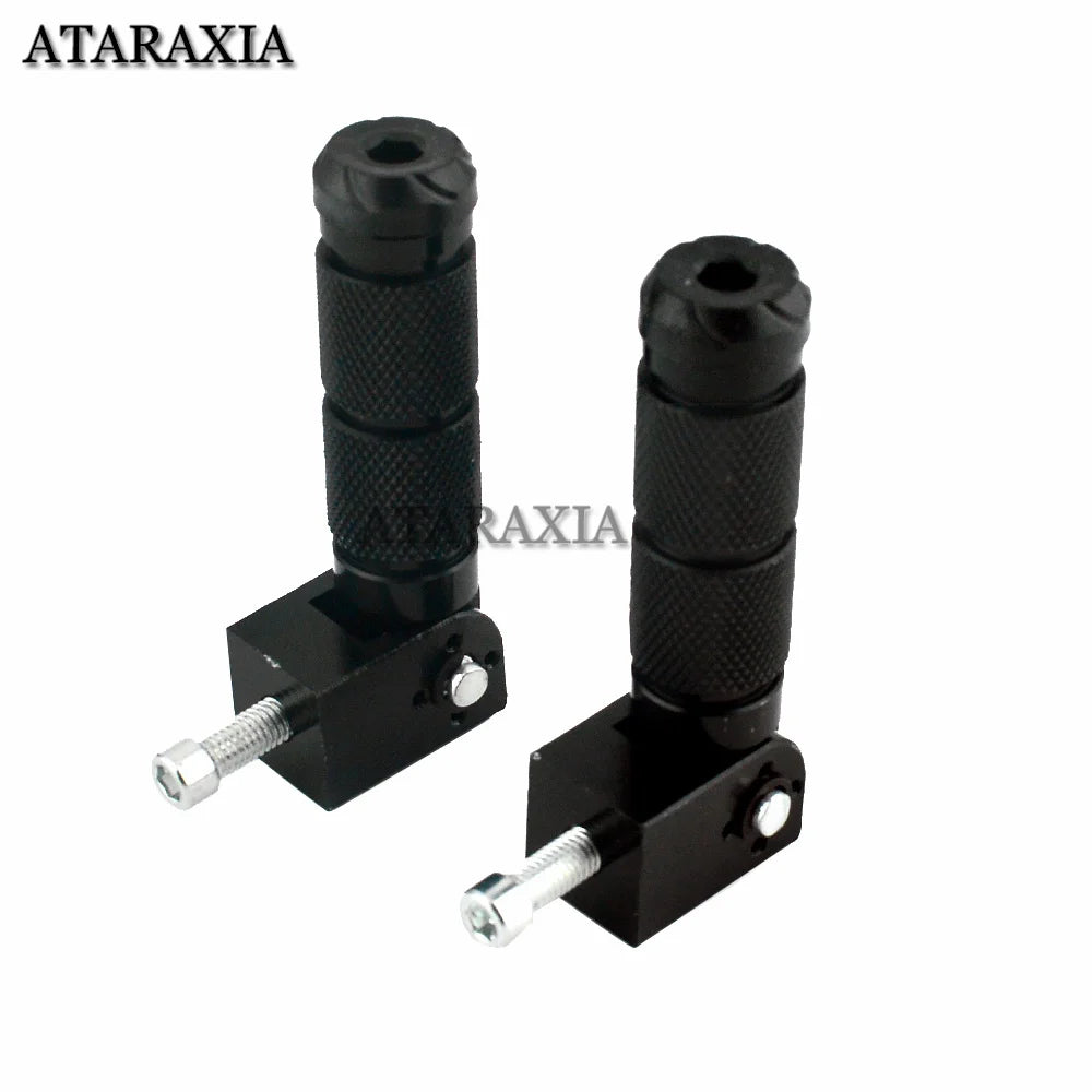 M8 Universal Motorcycle Motor Bike Folding Footrests Footpegs Foot Rests Pegs Rear Pedals Set CNC Aluminum Motorcycle Part RISE DEFENSE SYSTEMS.AI PRODUCTS