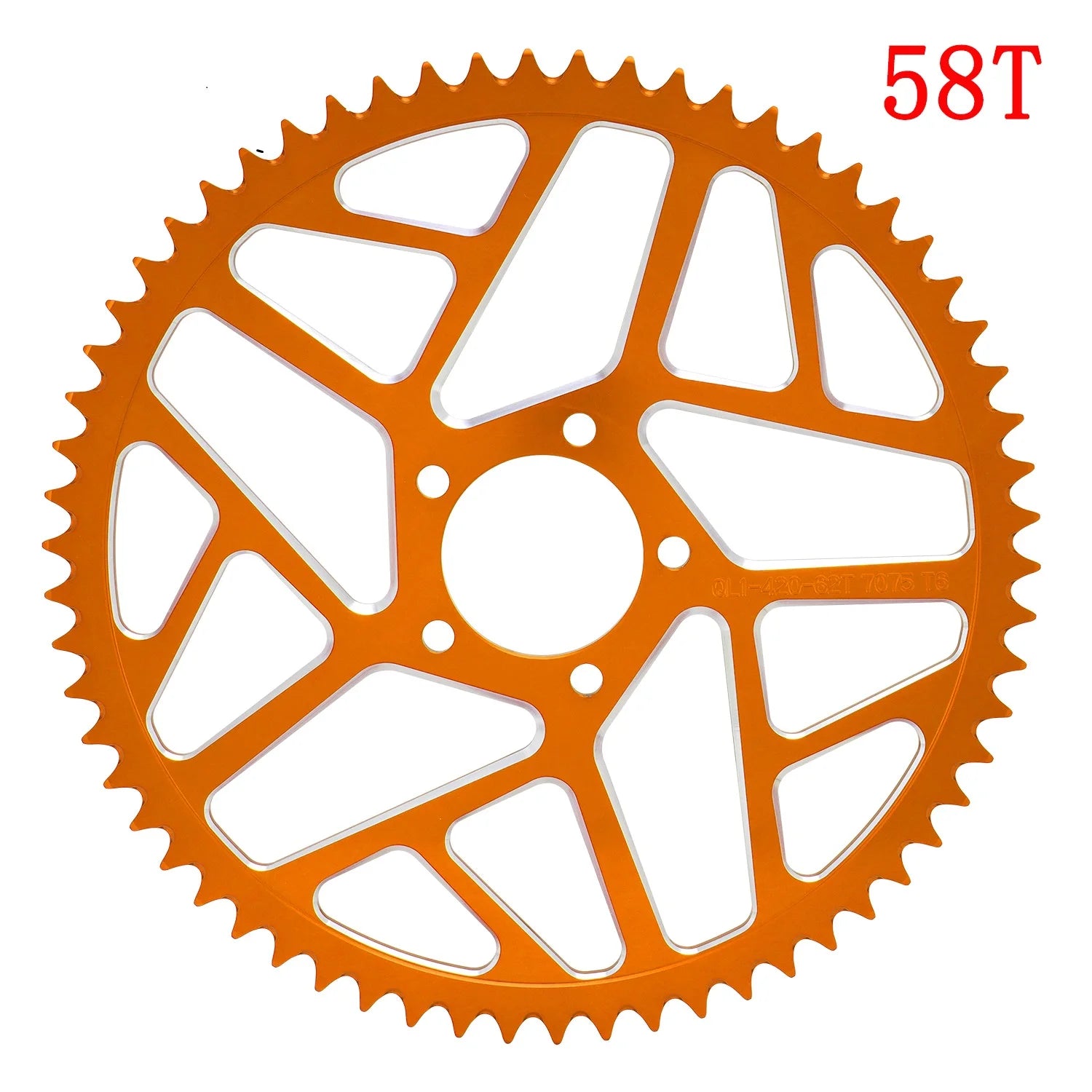 Motorcycle 7075 Aviation Aluminum Alloy 58T 62T Chain Sprocket For Sur Ron Surron Lightbee S X Segway X160 X260 Talaria Sting RISE DEFENSE SYSTEMS.AI PRODUCTS