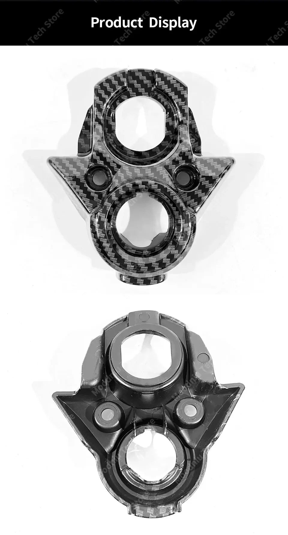 For Sur-Ron Light Bee X Segway X260 SUR RON Carbon Fiber Central Control Decorative Cover Off-Road SURRON Key Plate RISE DEFENSE SYSTEMS.AI PRODUCTS