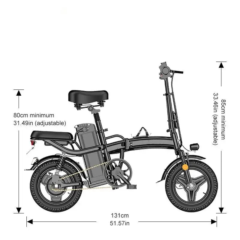 FEIVOS D001 E Bike 400W 48V 14Inch 40km/h Folding Electric Bicycle Adult Variable Speed mini Power-Assisted Bicycle RISE DEFENSE SYSTEMS.AI PRODUCTS