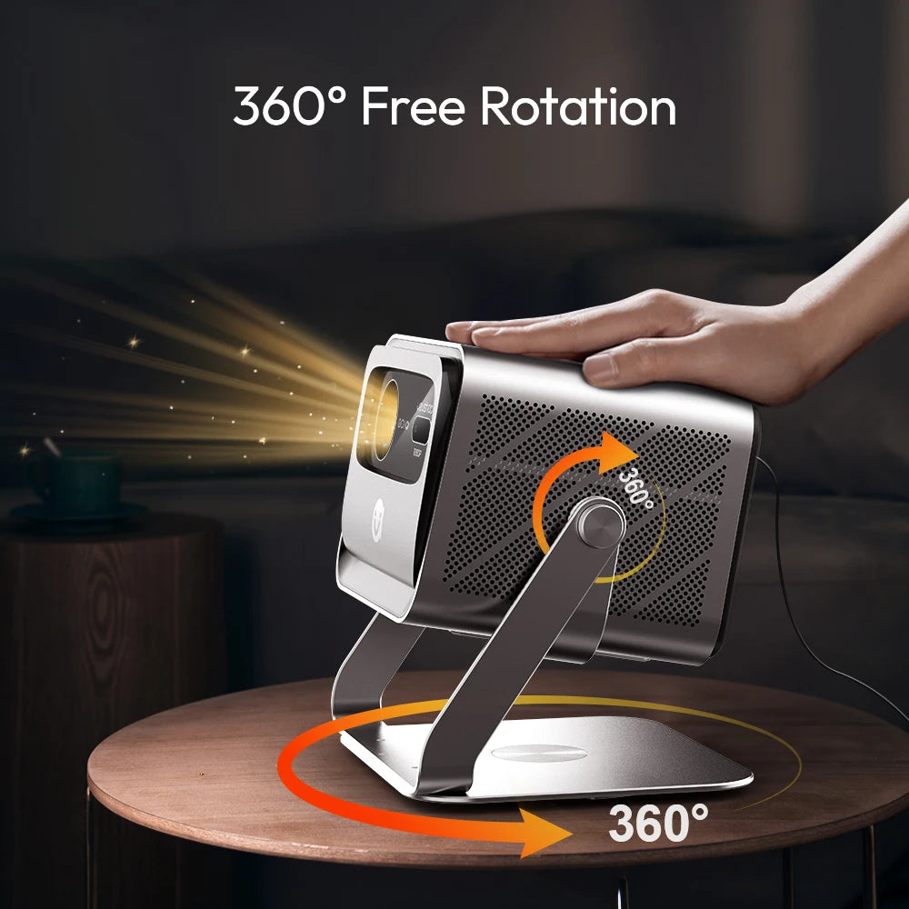 VEVSHAO V80 4K Projector Full HD1080P 2200 Anis Lumens Android 11.0 WiFi 6 Video Home Movie Theater Projectors with Base Stand RISE DEFENSE SYSTEMS.AI PRODUCTS