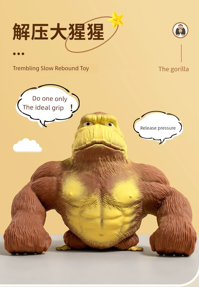 Internet Celebrity Funny Fun Pressing Vent Toy Gorilla RISE DEFENSE SYSTEMS.AI PRODUCTS