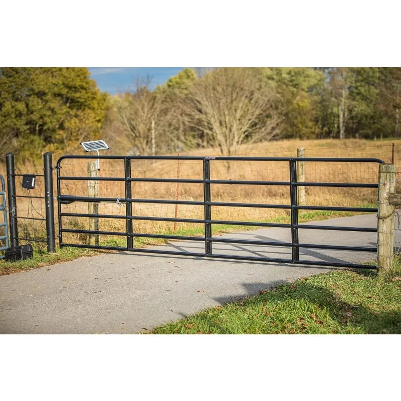 Heavy Duty Automatic Smart and Solar Ready, Single Gate Opener, Black RISE DEFENSE SYSTEMS.AI PRODUCTS