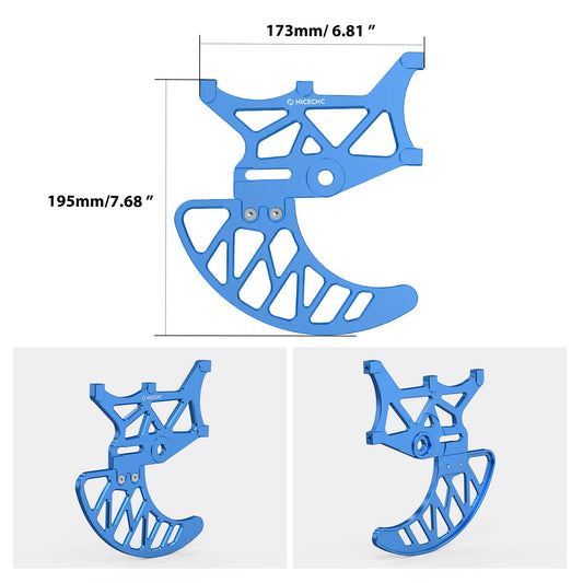 For Sur-Ron Surron Light Bee X S L1E Segway X160 X260 Rear Brake Disc Guard & Rear Brake Caliper Guard Protector Electric Bike RISE DEFENSE SYSTEMS.AI PRODUCTS