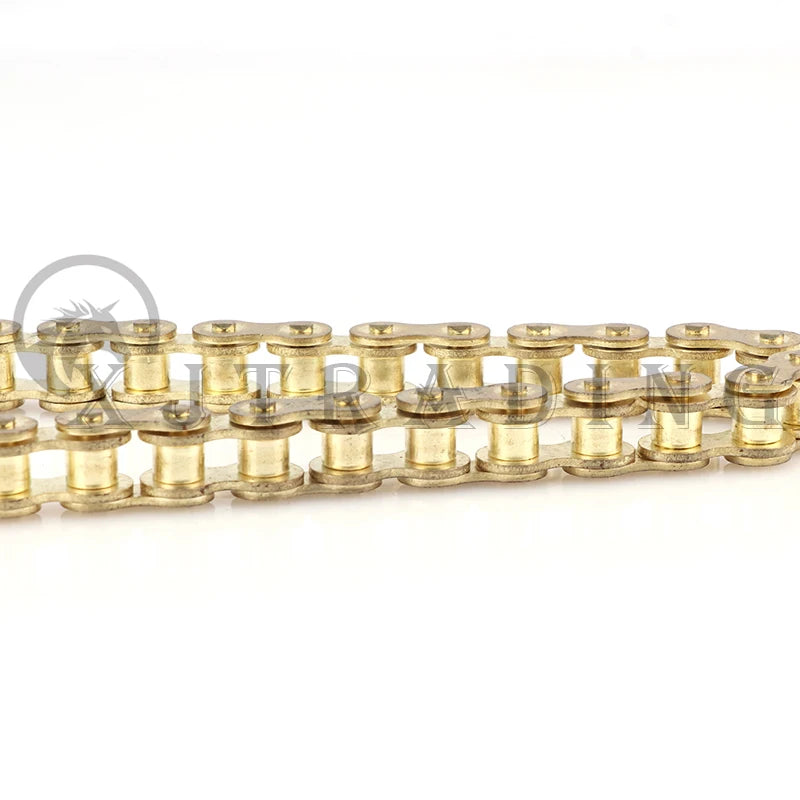 420 Chains Gold 102L/104L/108L/126L/132L/140L links chain For 50cc-150cc dirt bike/pit bike CRF 50 70 SSR Pit Dirt Bike RISE DEFENSE SYSTEMS.AI PRODUCTS