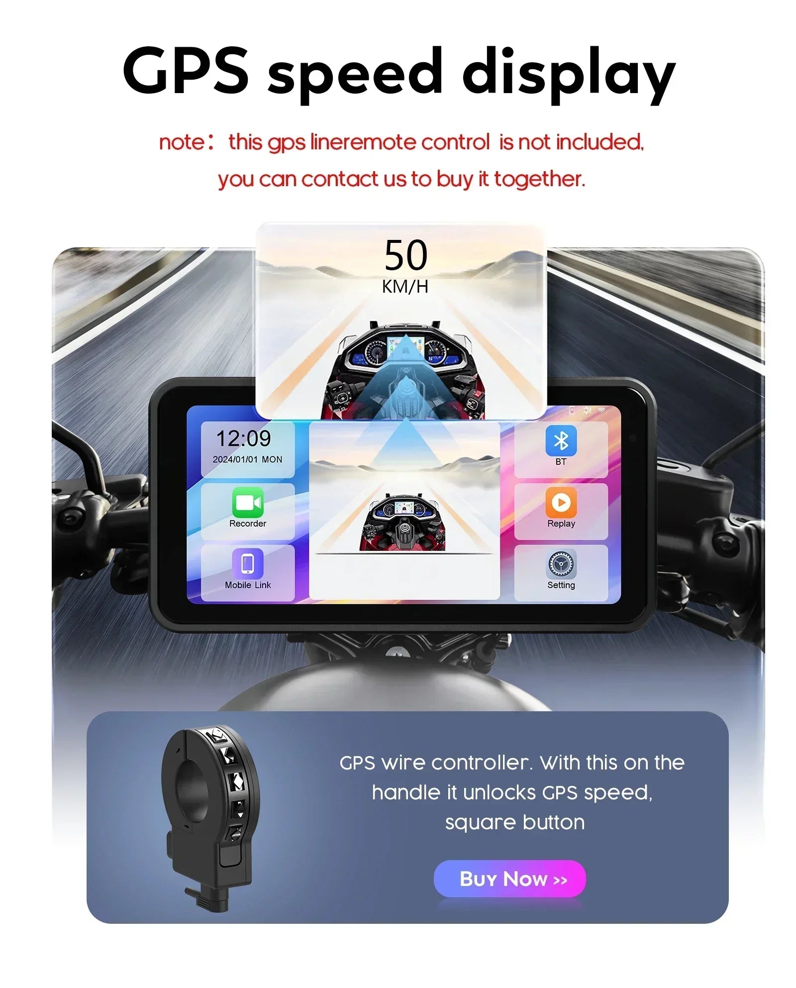 5“ 6.25” Waterproof Motorcycle Navigation Display Screen Portable Motorcycle Monitor Bluetooth Wifi Android Auto Apple Carplay RISE DEFENSE SYSTEMS.AI PRODUCTS
