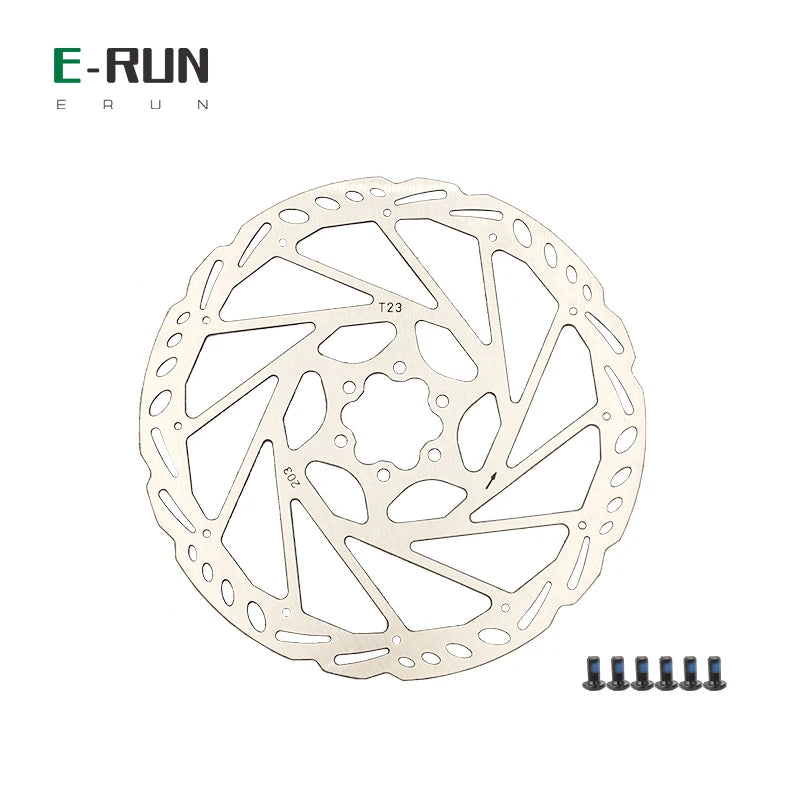 Stainless Steel 203mm Diameter Disc Brake Plate 2.2mm Thickness for Sur-ron Light Bee Talaria Enduro Ebikes Front Wheel RISE DEFENSE SYSTEMS.AI PRODUCTS