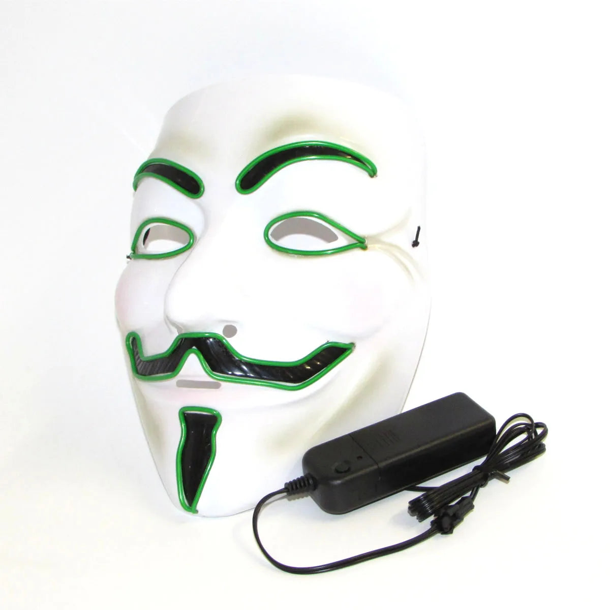 2024 Hot LED Hacker V Vendetta Mask Adults Luminous LED Light Up Mask For Glow Party Costume Accessories Halloween Mask Décor RISE DEFENSE SYSTEMS.AI PRODUCTS
