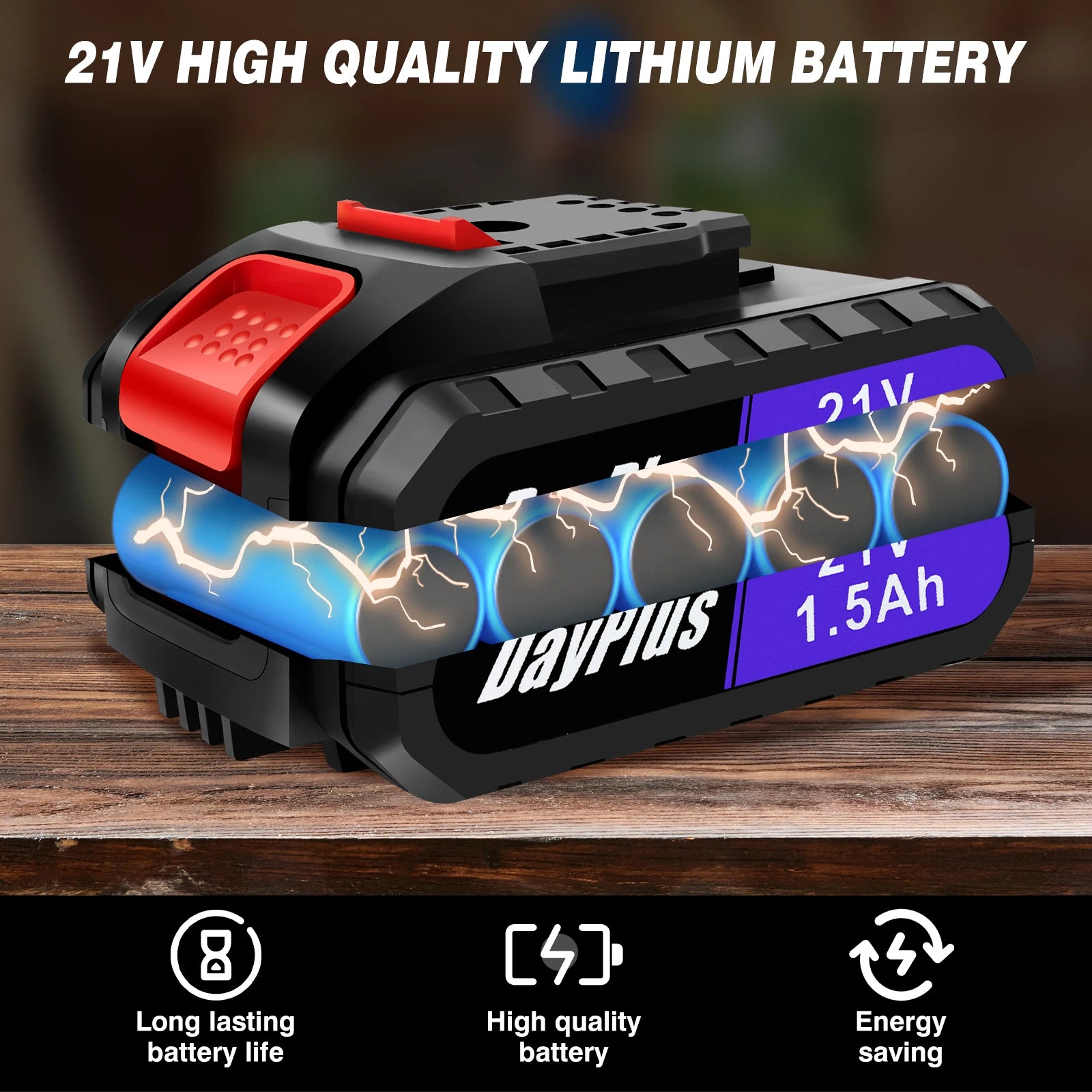 21V Portable Cordless Power Drill Set Impact Screw Driver with 1500mAh Li-Ion Rechargeable Battery 25+1 Torque Setting 45N.m RISE DEFENSE SYSTEMS.AI PRODUCTS