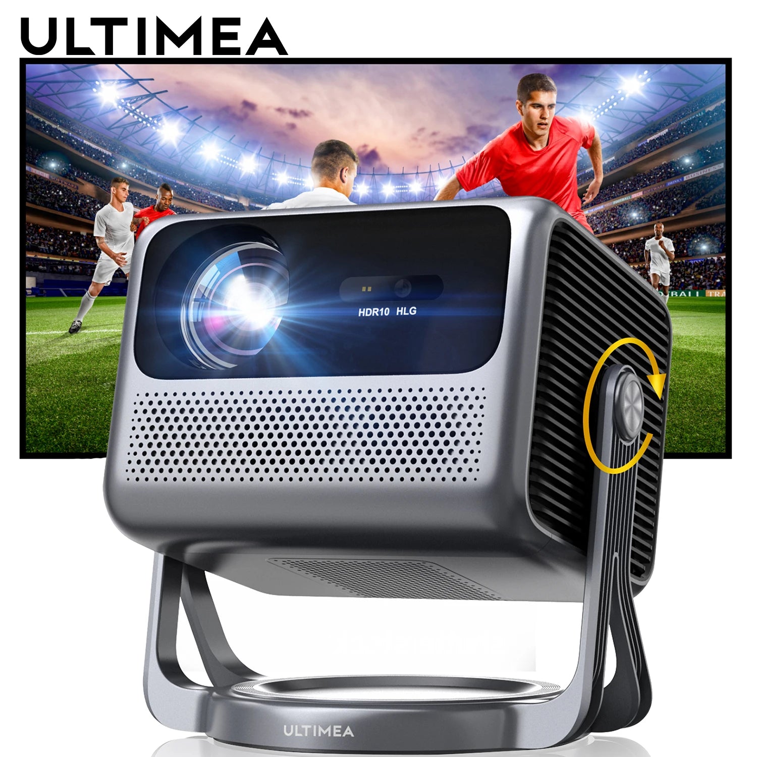 ULTIMEA Full HD 1080P Projector 4K Android TV 11.0 with Netflix, Smart 90° Gimbal, WiFi Bluetooth Proyector, Home Theater Beamer RISE DEFENSE SYSTEMS.AI PRODUCTS