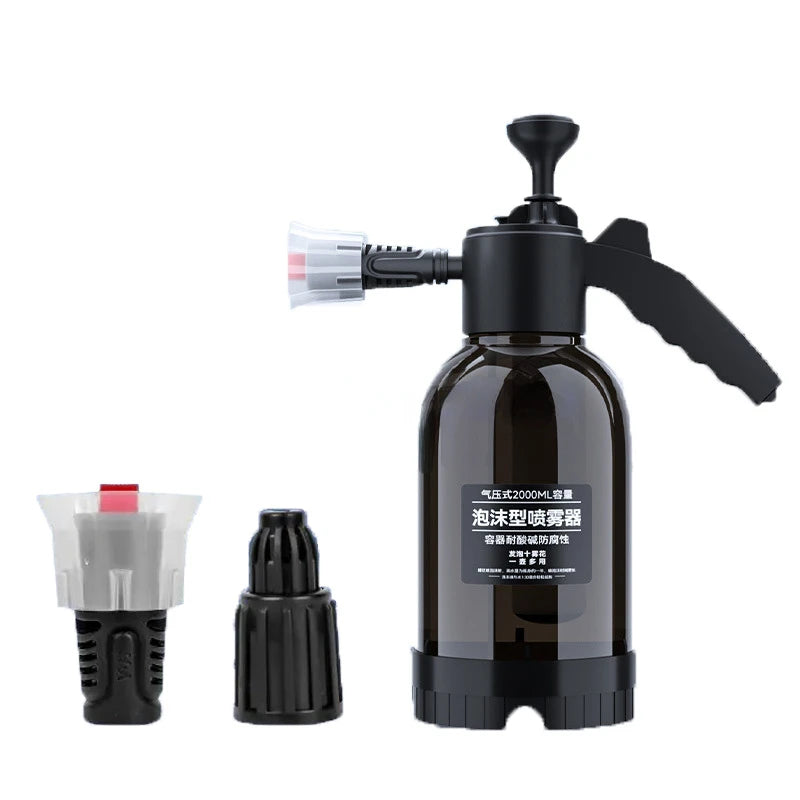 2L  car wash water gun car wash foam spray can pressurized dense foam there are two modes can also water flowers disinfection RISE DEFENSE SYSTEMS.AI PRODUCTS