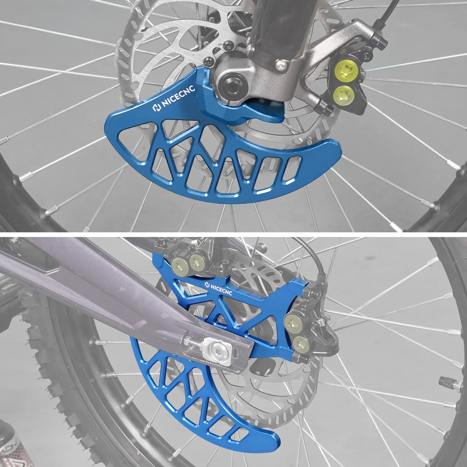 Front Rear Brake Disc Guard & Front Fork Leg Guards For Surron Light Bee X S L1E Sur-ron Segway X160 X260 Electric Dirt Bike RISE DEFENSE SYSTEMS.AI PRODUCTS