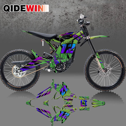 QIDEWIN Motorcycle Team Graphic Decal & Sticker Kit For Surron Sur-ron Light Bee X S 3C 2021- 2024 -001 RISE DEFENSE SYSTEMS.AI PRODUCTS