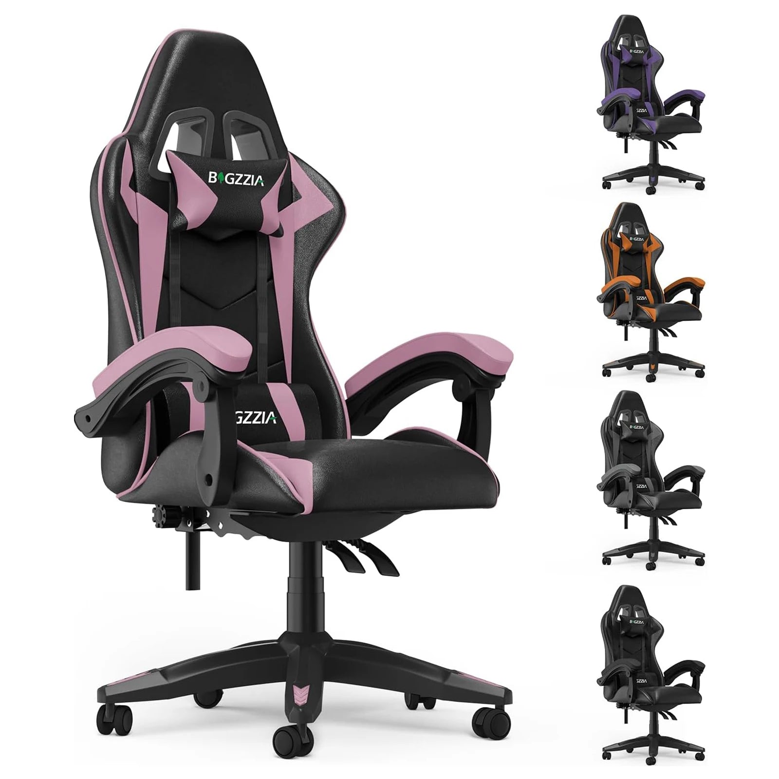 Gaming Chair Office Chair Ergonomic PU Leather Computer Desk Chair with Headrest and Lumbar Support Game Chairs Racing Chair RISE DEFENSE SYSTEMS.AI PRODUCTS