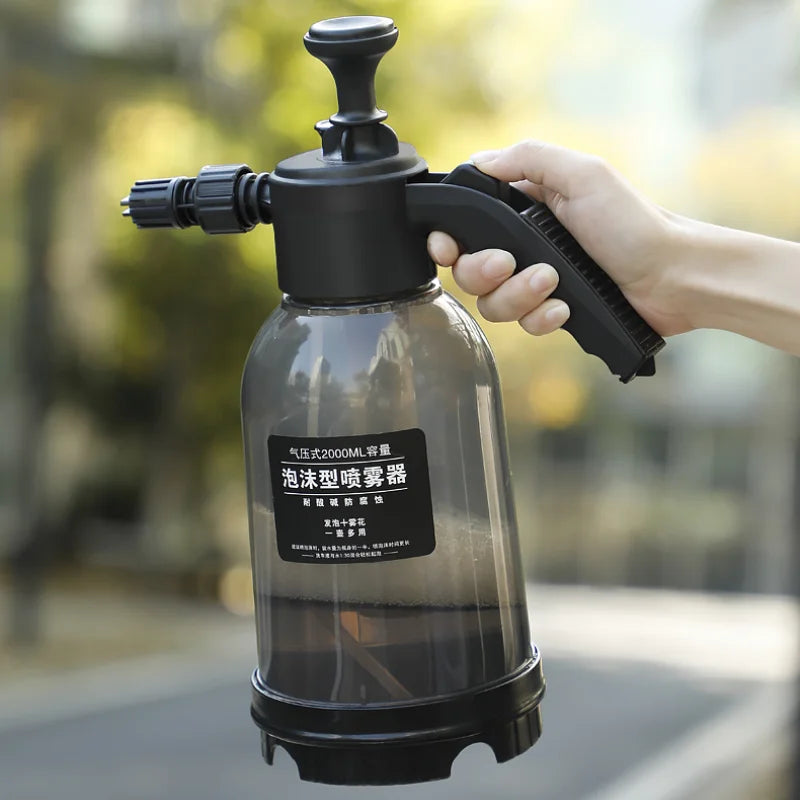 2L  car wash water gun car wash foam spray can pressurized dense foam there are two modes can also water flowers disinfection RISE DEFENSE SYSTEMS.AI PRODUCTS