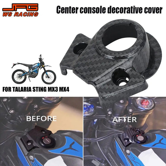 Motorcycles Central Control Decorative Cover Carbon Fiber Pattern Protection For TALARIA Sting MX3 MX4 Electric Motocross Bike RISE DEFENSE SYSTEMS.AI PRODUCTS