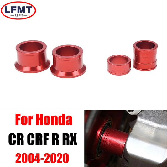 Motorcycle CNC Aluminum Front Rear Wheel Hub Spacer For Honda CR CRF 450R CR125R CRF250R CR250R CRF 450X Dirt Bike Motocross RISE DEFENSE SYSTEMS.AI PRODUCTS