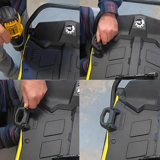 For Ski-Doo Maverick Sport MAX Can Am Defender Maverick Trail Fastener Snowmobile Seat Armrest Frame Cargo Luggage Rack Base RISE DEFENSE SYSTEMS.AI PRODUCTS