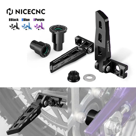 For Surron light bee X S L1E Chain Tensioner Adjuster Blocks & Rear Axle Nut & Rear Wheel Spacers Hub Collars Segway X160 X260 RISE DEFENSE SYSTEMS.AI PRODUCTS