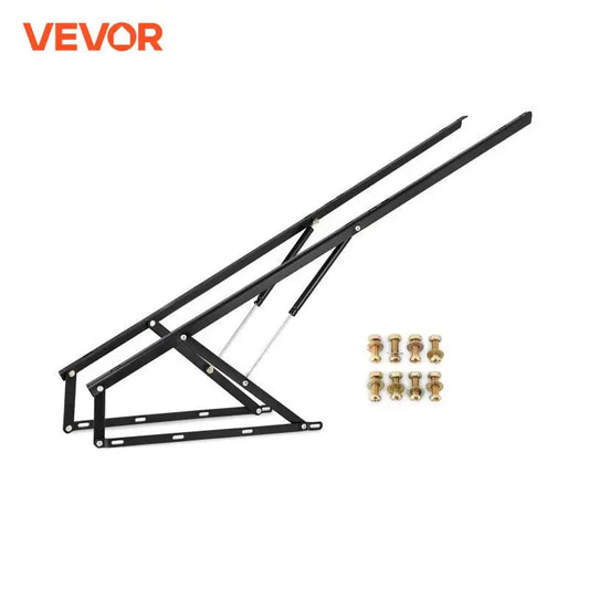 VEVOR Pair Of 5FT 4FT Heavy Pneumatic Storage Bed Lift Mechanism Gas Spring Strut Support Hinge Bed Sofa Storage Space Saving RISE DEFENSE SYSTEMS.AI PRODUCTS