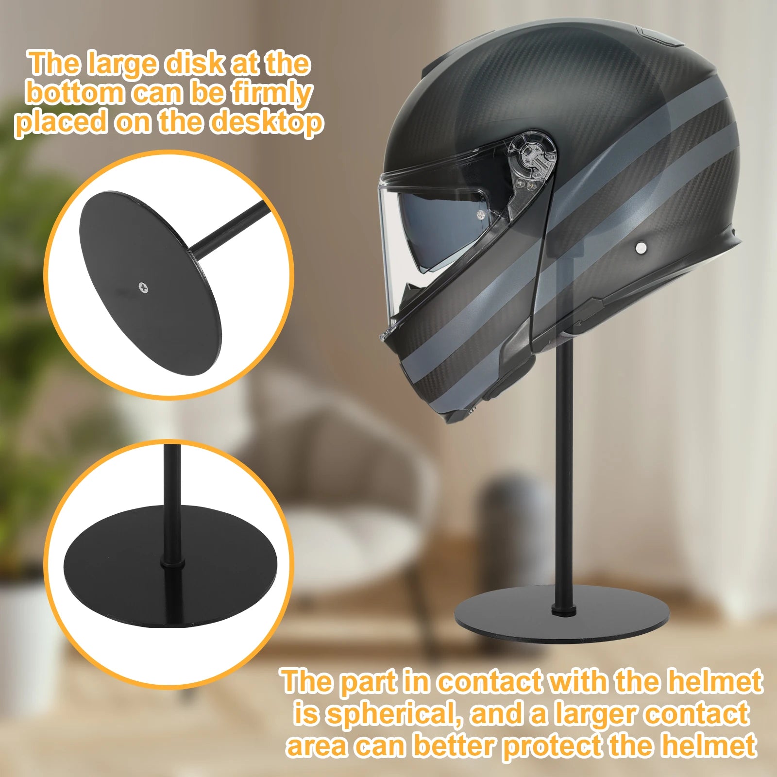 Helmet Stand, Motorcycle Helmet Display Stand Wall Mounted Rotatable Hat Stand, Hard hat, Handbag Storage Display Stand RISE DEFENSE SYSTEMS.AI PRODUCTS