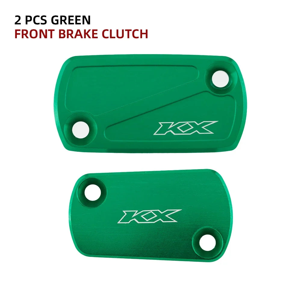 Front Brake Clutch Reservoir Covers For KAWASAKI KX450 2019-2023 KX250 2021 Motorcycle Rear Brake Fluid Cylinder Cap KX 250 450 RISE DEFENSE SYSTEMS.AI PRODUCTS