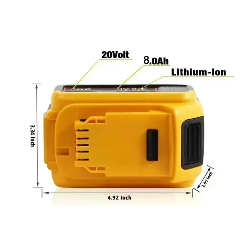 Led Light 3/4/5/8Inch Portable Spotlights Cordless Outdoor Work Fishing Handheld Emergency Tool Light Fit Dewalt 18V Battery RISE DEFENSE SYSTEMS.AI PRODUCTS
