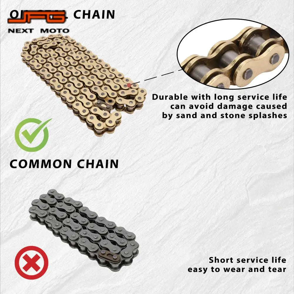 For Sur-Ron 58T 62T Sprocket 106 112 120 Chain Set Surron Light Bee S X Talaria Sting Electric Dirt Bike Motorcycle CNC Parts RISE DEFENSE SYSTEMS.AI PRODUCTS