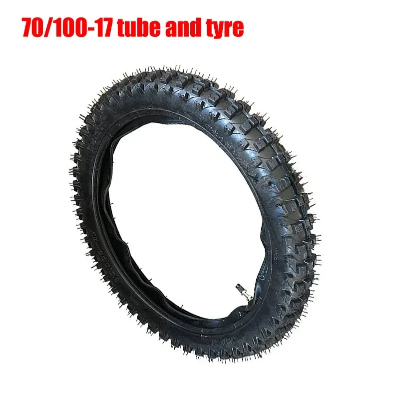 Off Road Tire  70/100-17 Inner And Outer Tires For Mud Pit Motorcycle Off Road Motorcycle 17 Inch Rear/Front Wheel RISE DEFENSE SYSTEMS.AI PRODUCTS
