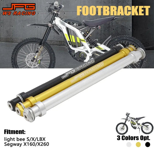 Foot Pegs Bracket Motorcycle CNC Footbracket Foot Brace Lever For Sur-Ron Surron Lightbee Light Bee X S Electric Bike Moto Parts RISE DEFENSE SYSTEMS.AI PRODUCTS