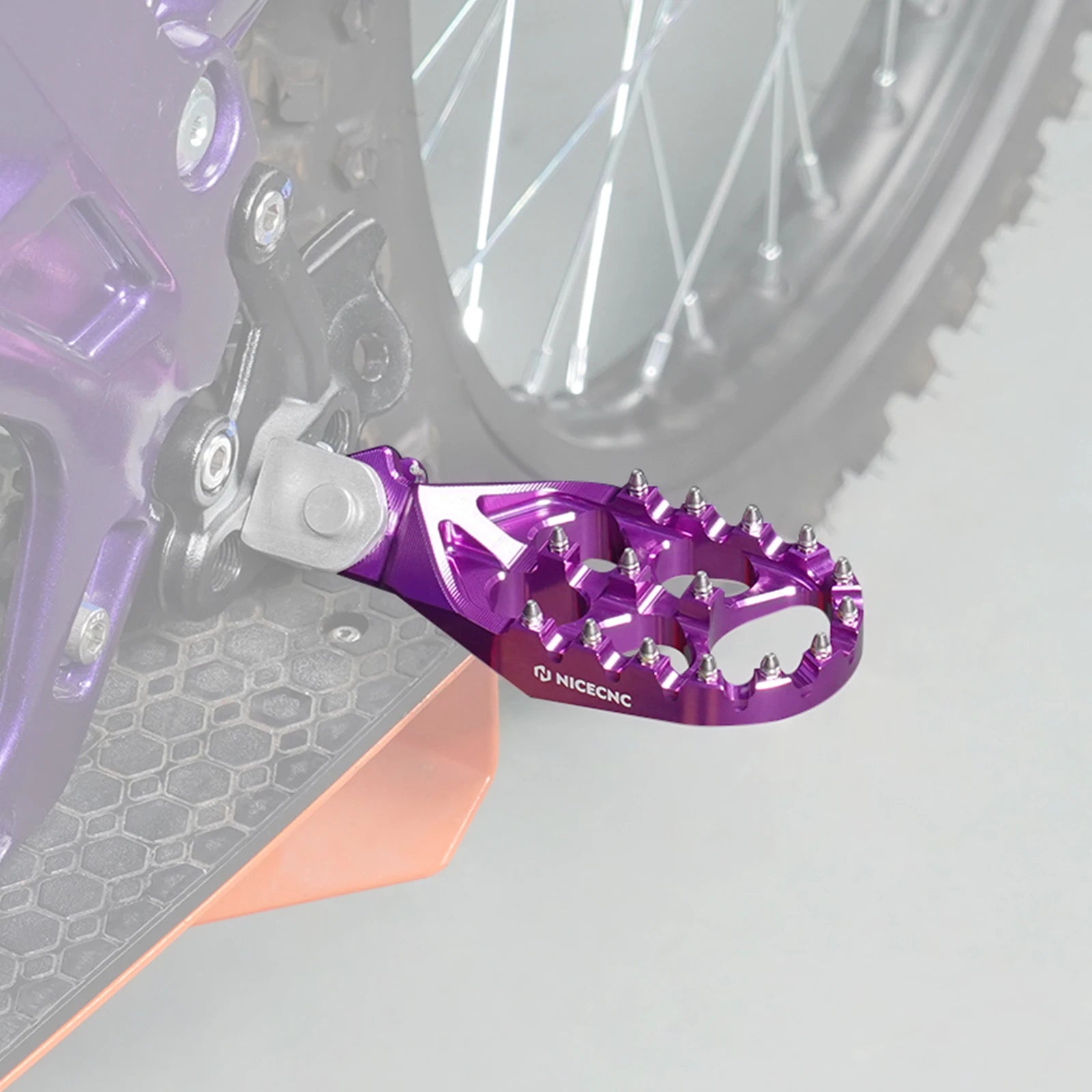 For Sur-Ron Light Bee X S L1E Surron Electric Dirt Bike Enlarged Foot Pegs Footrest Footpegs For Segway X160 X260 2024 2023 2022 RISE DEFENSE SYSTEMS.AI PRODUCTS