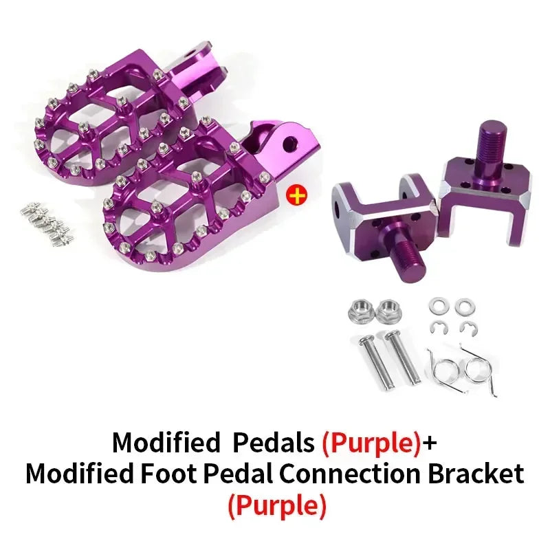 Motorcycle Footpegs Foot Pegs Rests Pedals For Surron Sur-Ron Light Bee Electric Dirt Bike Footrest RISE DEFENSE SYSTEMS.AI PRODUCTS