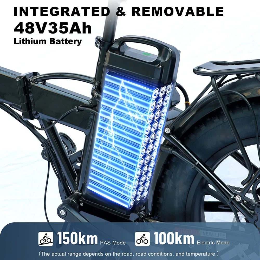 HX Q22 Pro 2000W Adult Ebike Electric Bike Folding 62KM/H 35AH 48V 20 inch Fat Tire Electric Bicycle Off-road Cycling Bike RISE DEFENSE SYSTEMS.AI PRODUCTS