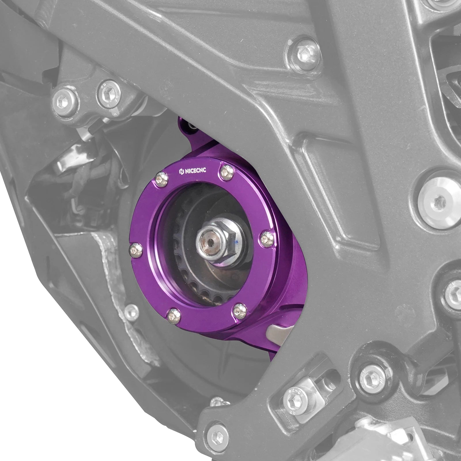 NICECNC For Surron Light Bee X S L1E Segway X160 X260 Electric Dirt Bike Transparent Motor Belt Pulley Cover Aluminum Protector RISE DEFENSE SYSTEMS.AI PRODUCTS