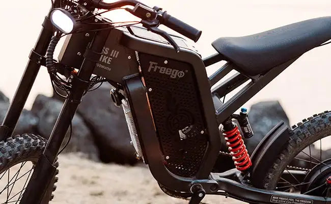 Freego X2 E-bike 6000W 60V 30Ah 19*2.0 Mtb Tires Electric Bicycle Mountain All Terrain Off-Road Full Supspension Electric Bike RISE DEFENSE SYSTEMS.AI PRODUCTS