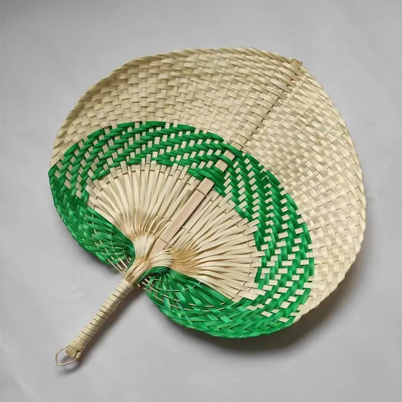 1pc  Woven Bamboo Hand Fans Wedding Favors for Guests Boho Fan Wall Decoration Raffia Folding Hand Fans Abanicos De Mano RISE DEFENSE SYSTEMS.AI PRODUCTS