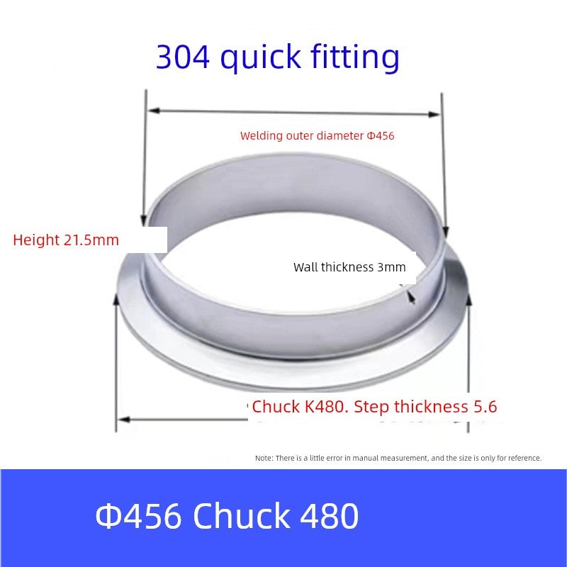 304 Stainless Steel Sanitary Quick Coupler Chuck Washer Direct Card Sleeve Quick Flange End Welding Quick Card RISE DEFENSE SYSTEMS.AI PRODUCTS