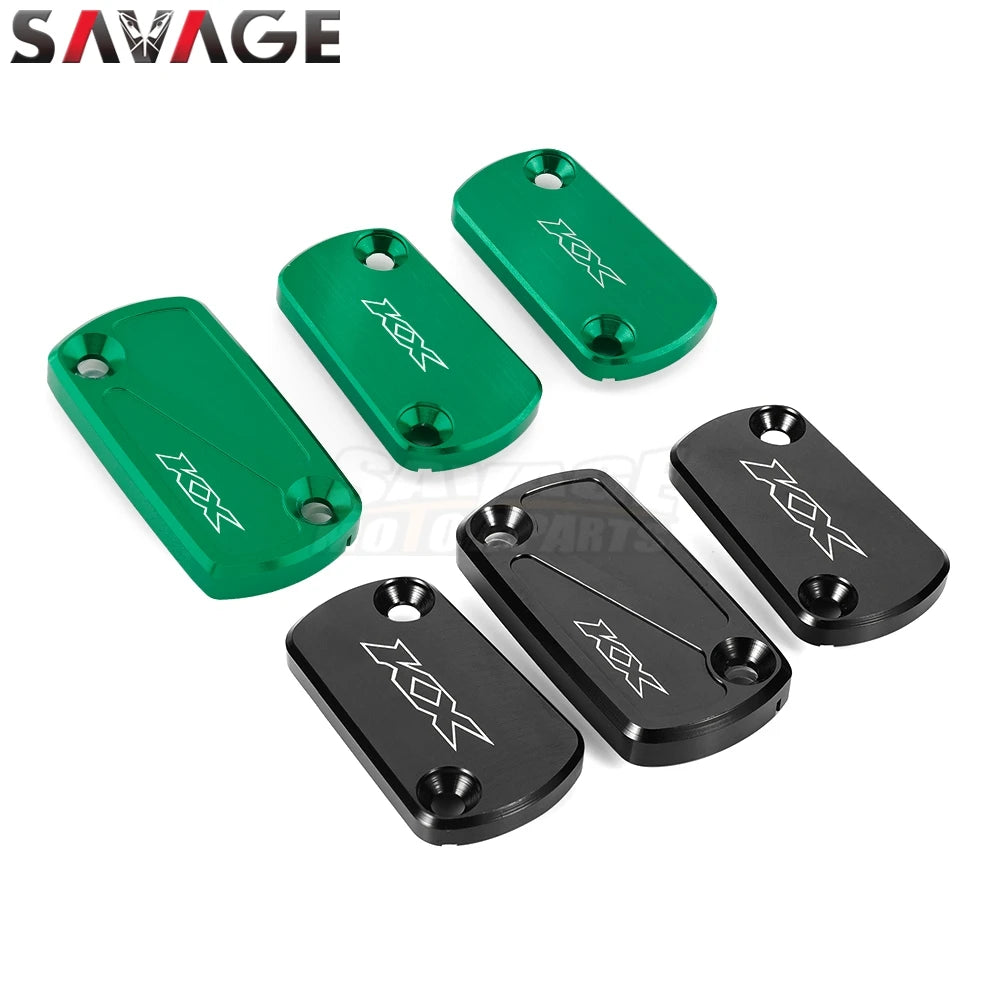For KAWASAKI KX250 KX450 KX 250 450 2019-2024 Front Rear Brake Clutch Reservoir Cover CNC Motorcycle Accessories Oil Pump Cap RISE DEFENSE SYSTEMS.AI PRODUCTS
