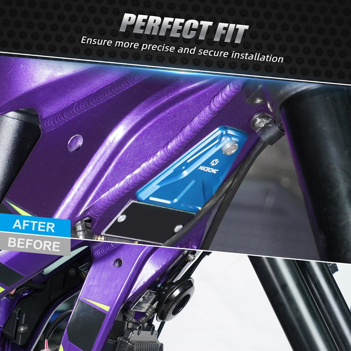 For 2023 2024 Surron light bee X Aluminum Horn Cover Gap Cover light bee S light bee L1E Segway X160 X260 Electric Dirt Bike RISE DEFENSE SYSTEMS.AI PRODUCTS