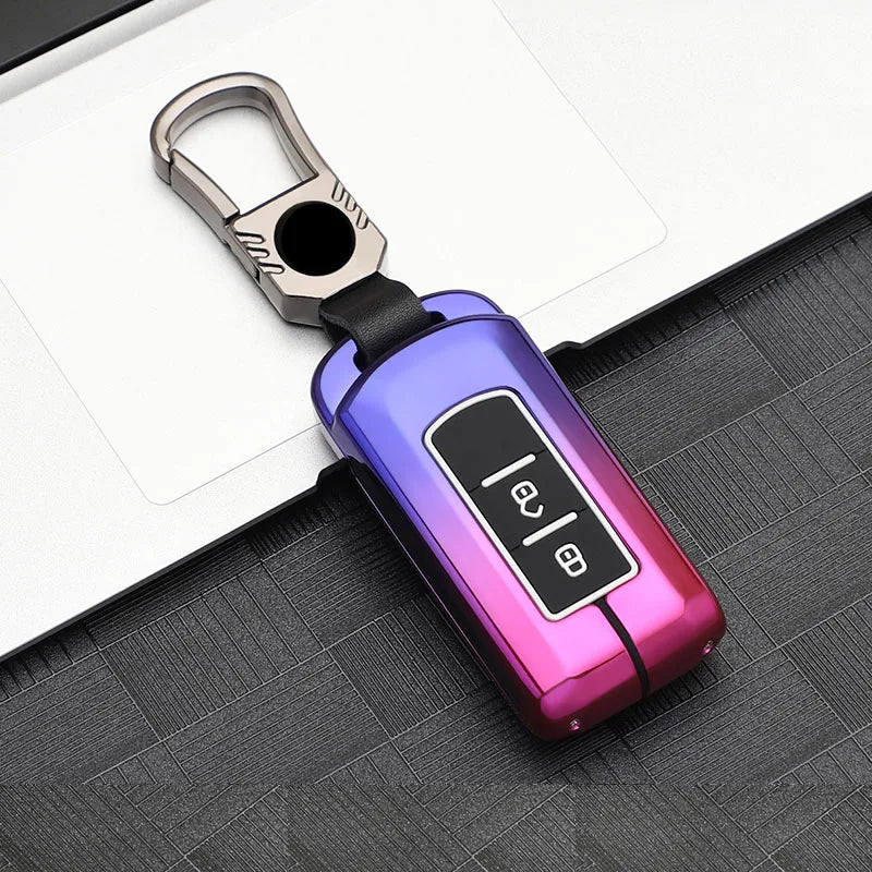 2 3 Button Zinc Alloy + Silicone Car Key Case Cover for Mitsubishi Outlander ASX Fortis Lancer Pajero Sport Eclipse Cross RISE DEFENSE SYSTEMS.AI PRODUCTS