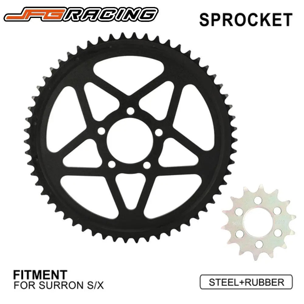 Sprockets Motorcycles Accessories Rear 240mm Front 14T For Sur Ron Surron Lightbee Light Bee S X Electric Vehicle E-Bike Dirt RISE DEFENSE SYSTEMS.AI PRODUCTS
